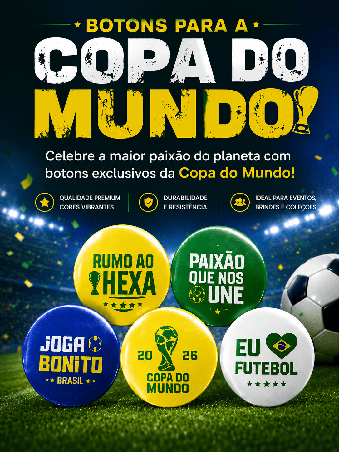 Botons para a copa